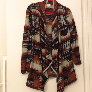 Lucky Brand Southwest Print Cardigan